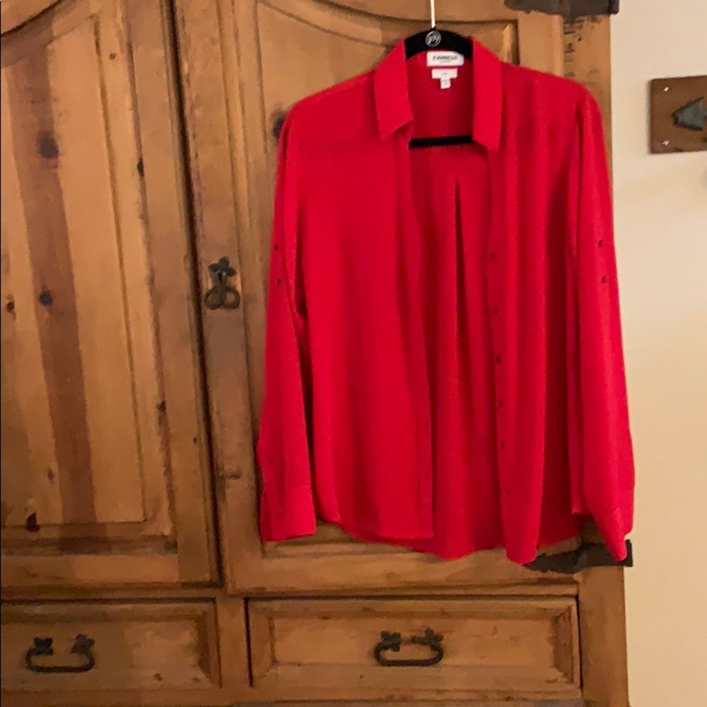 Express Portofino red blouse!